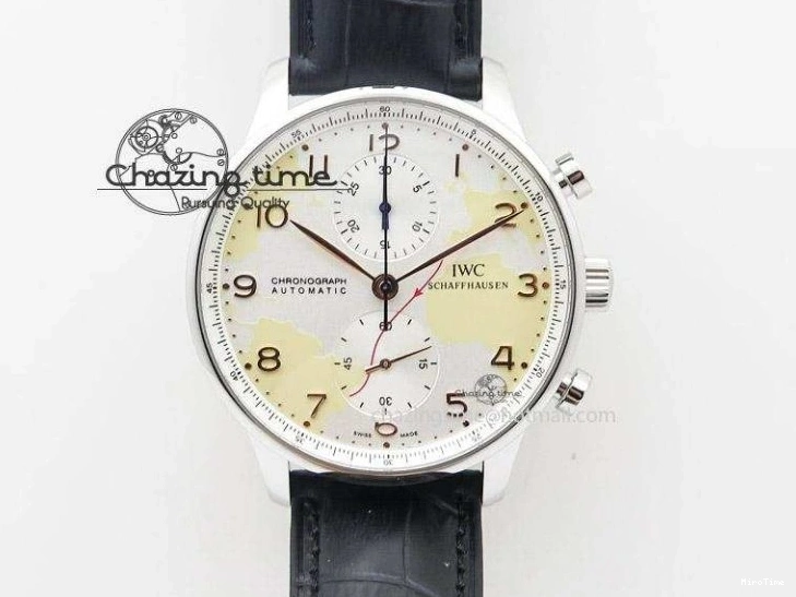 MIROTIME 0726 MoistureWicking Portuguese Real PR IW500704 ZF 1:1 Best Edition On Brown Leather Strap A52010 V 7311